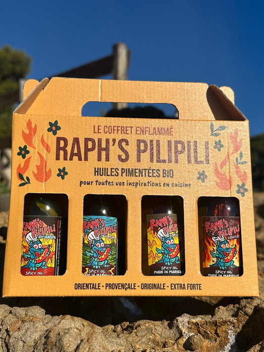 Coffret Huiles pimentées BIO Made in Marseille